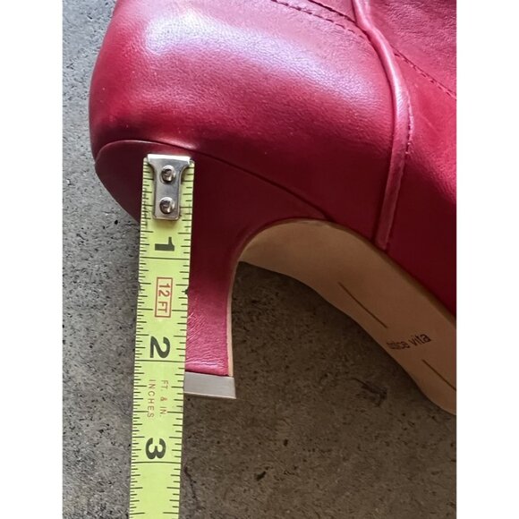 Dolce Vita Women's Size 8.5 Angel Western Cowboy Boots Booties Love Bright Red - Picture 10 of 16